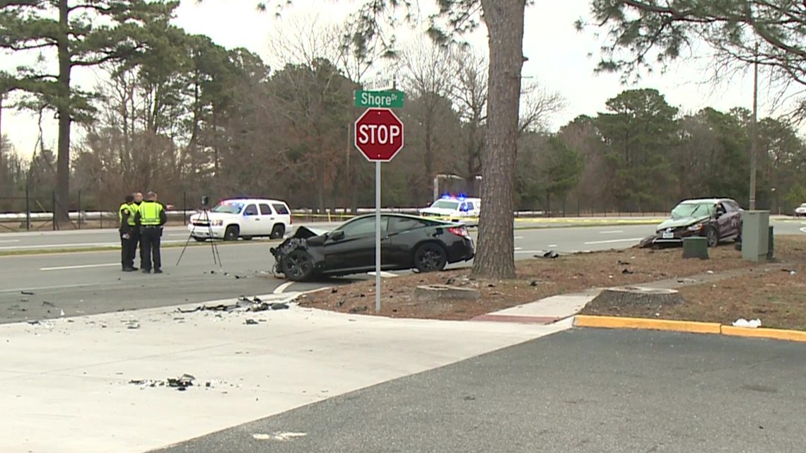 Driver dies from injuries following crash on Shore Drive in Virginia