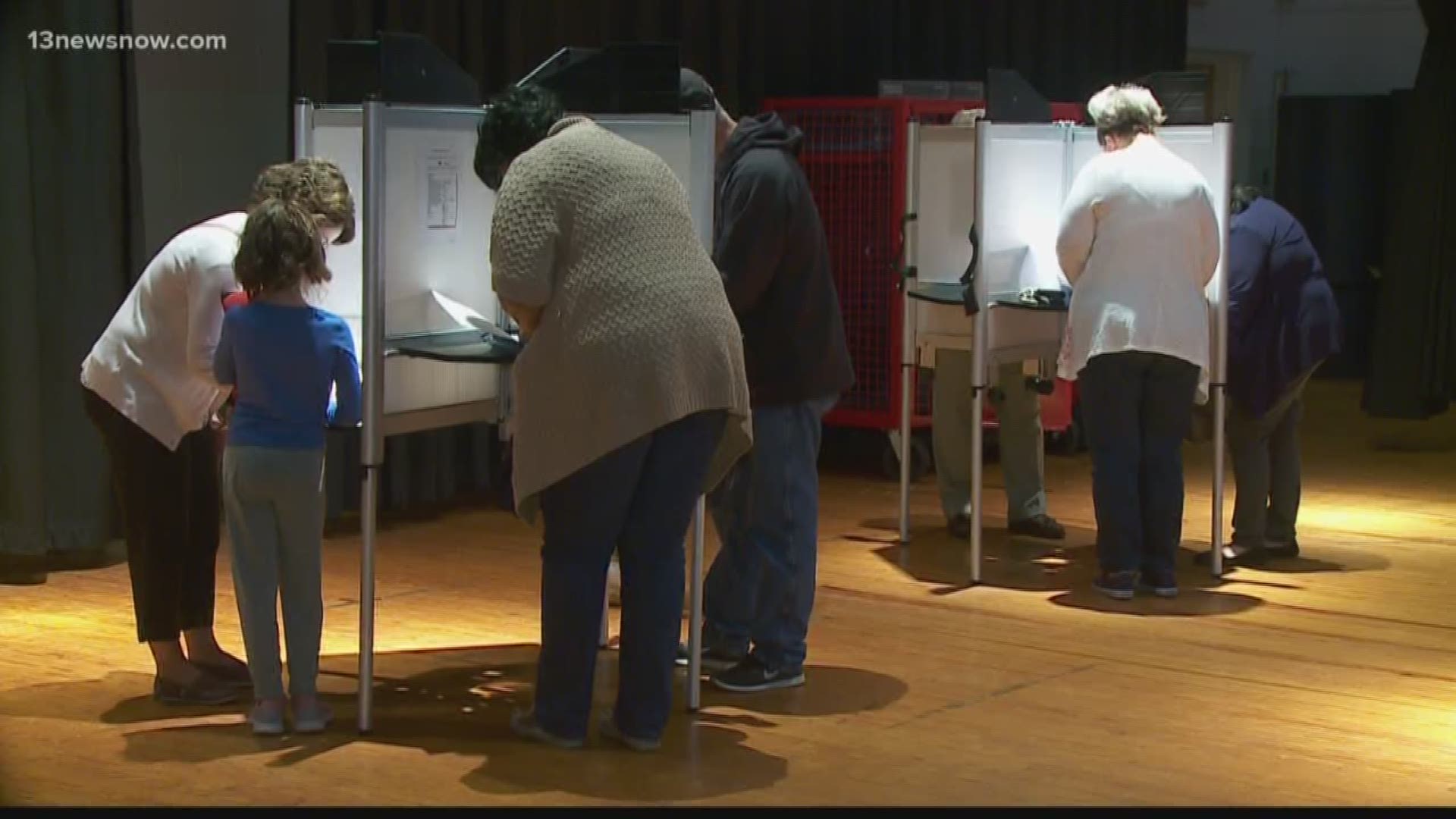 Voters who went to the polls at Western Branch Middle School discovered they had received the wrong ballots on Tuesday morning. The city's general registrar said the issue has been fixed.