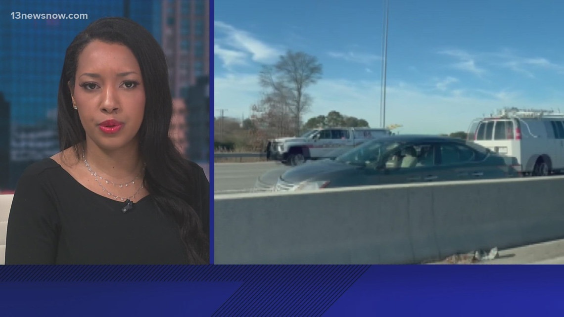 5 car pile up on I-264 in Virginia Beach shut down eastbound lanes ...