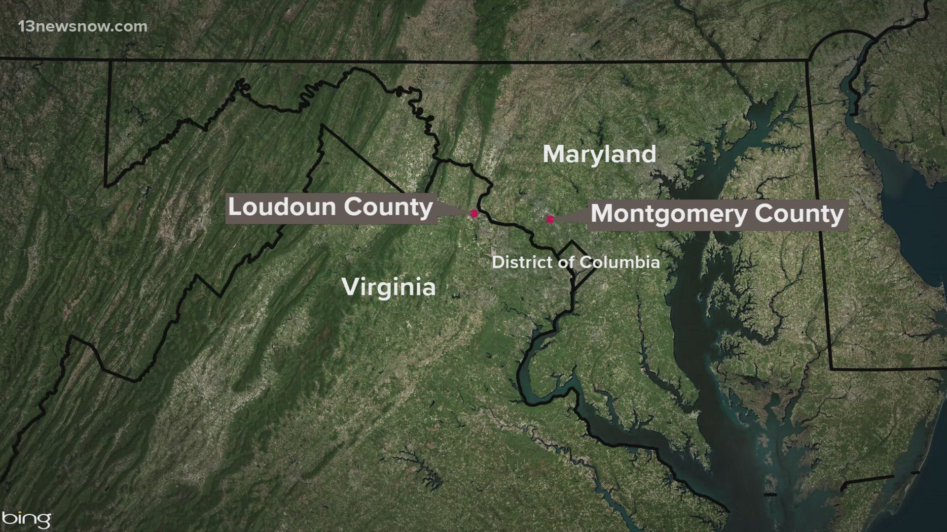 We're learning of two tornadoes tonight near Washington, D.C.