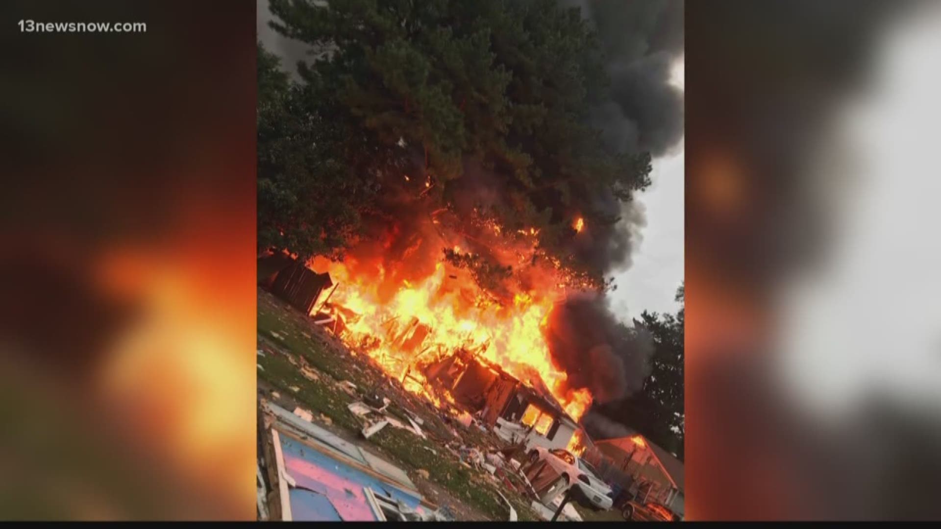 One person has died following an explosion in a house in Chesapeake
