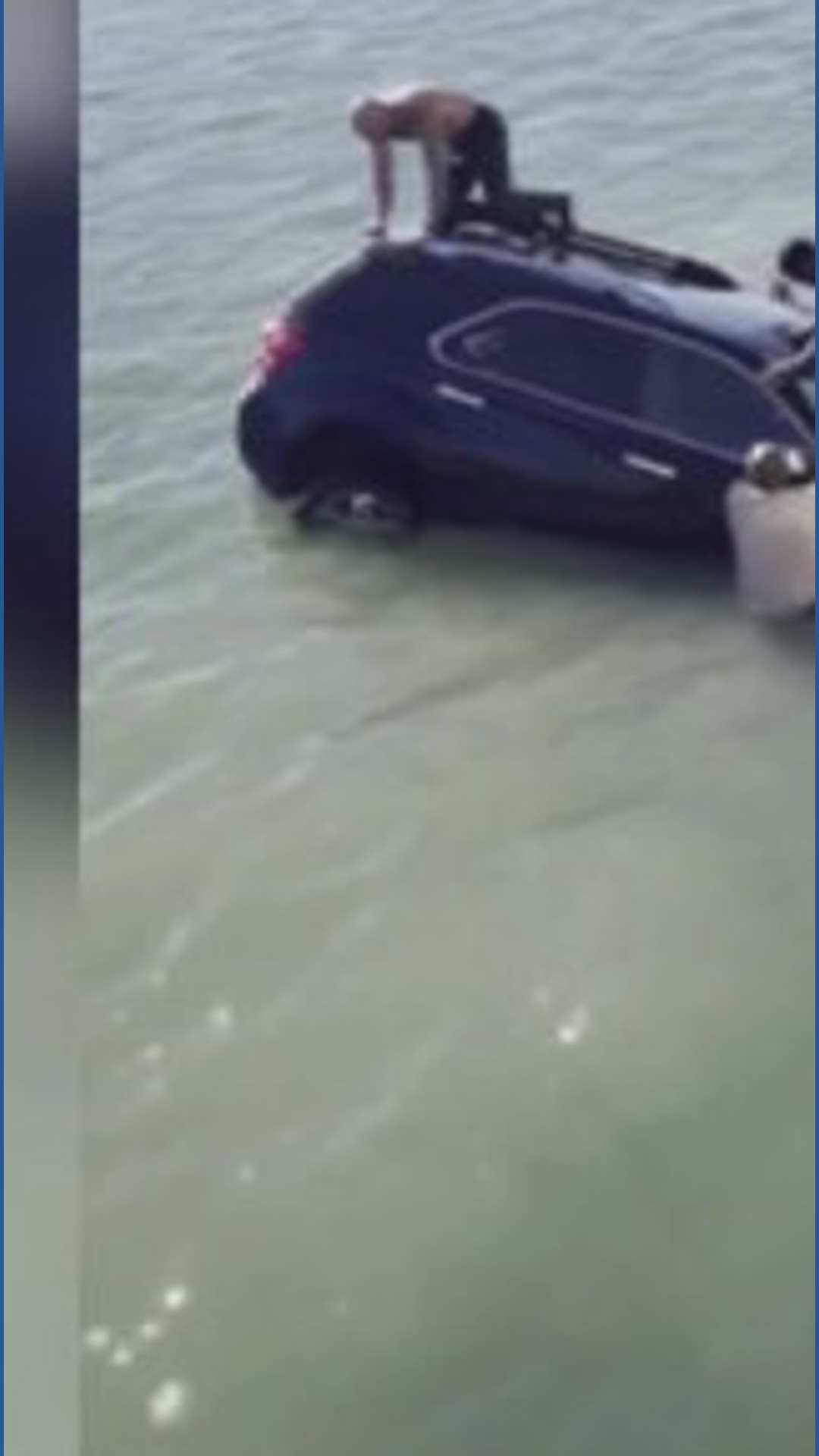 Single-vehicle crash sends car into water off of Shore Drive ...