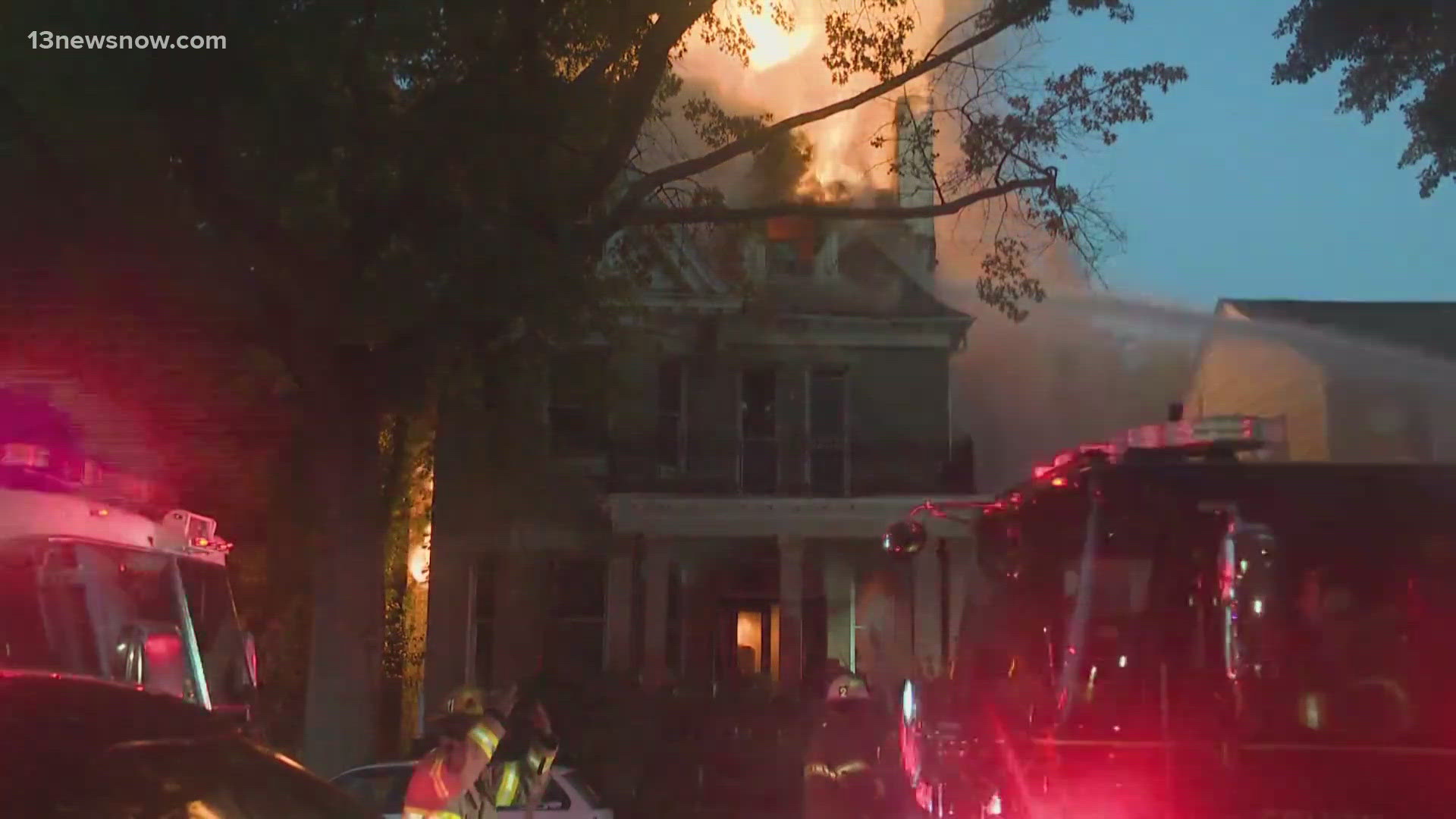 One dead in large fire in Portsmouth's Olde Towne | 13newsnow.com