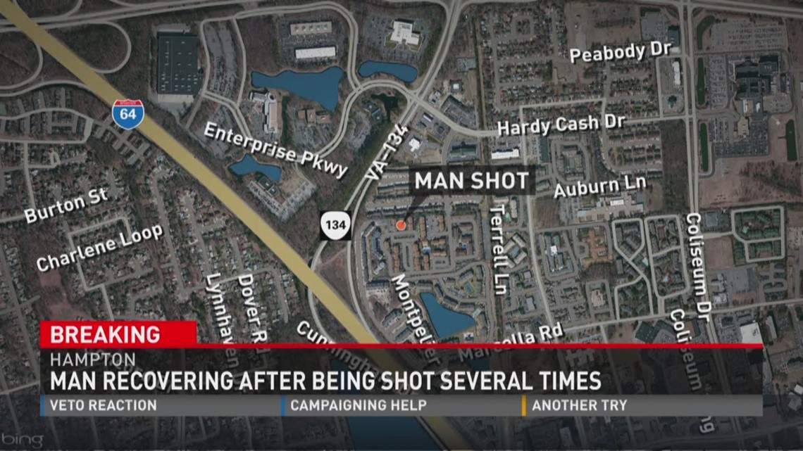 Overnight Hampton shooting leaves man in critical condition | 13newsnow.com