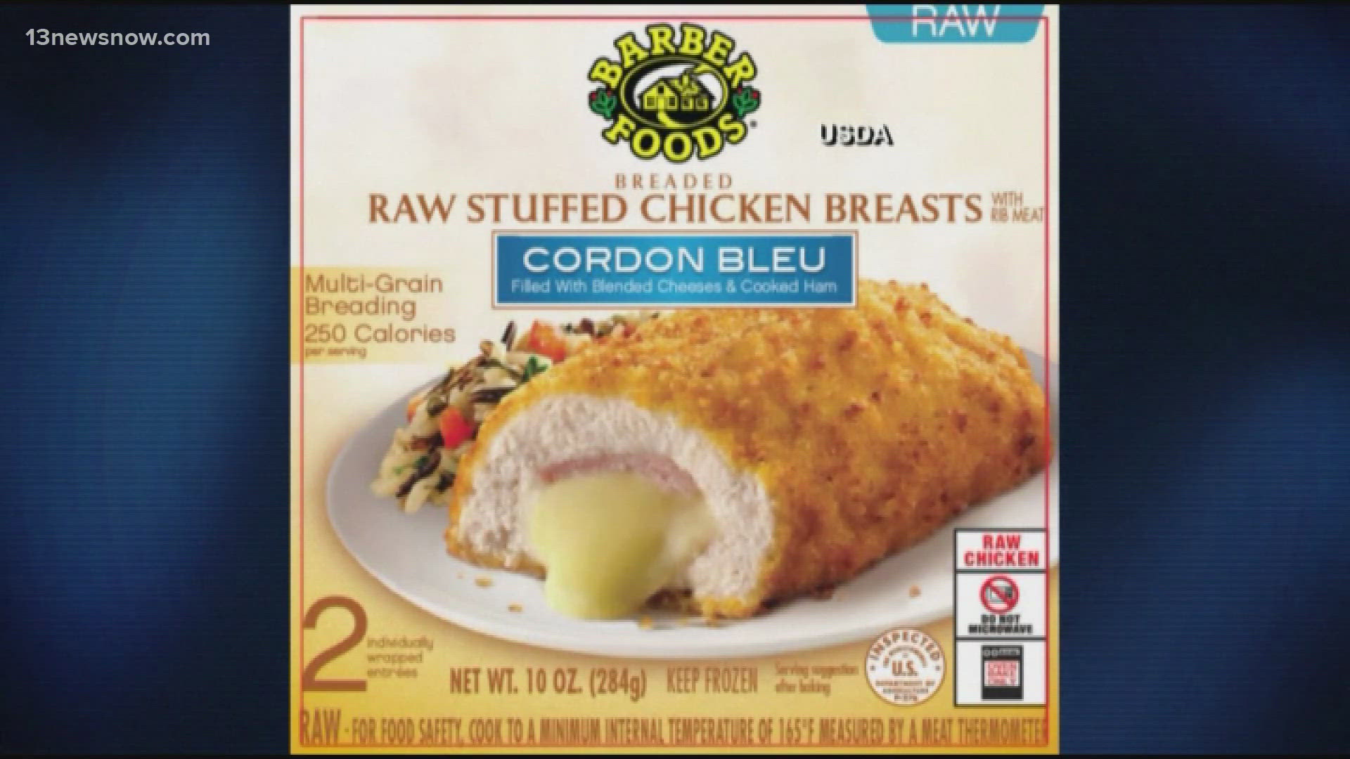 US Agriculture officials have finalized a rule regulating salmonella in raw breaded chicken products.