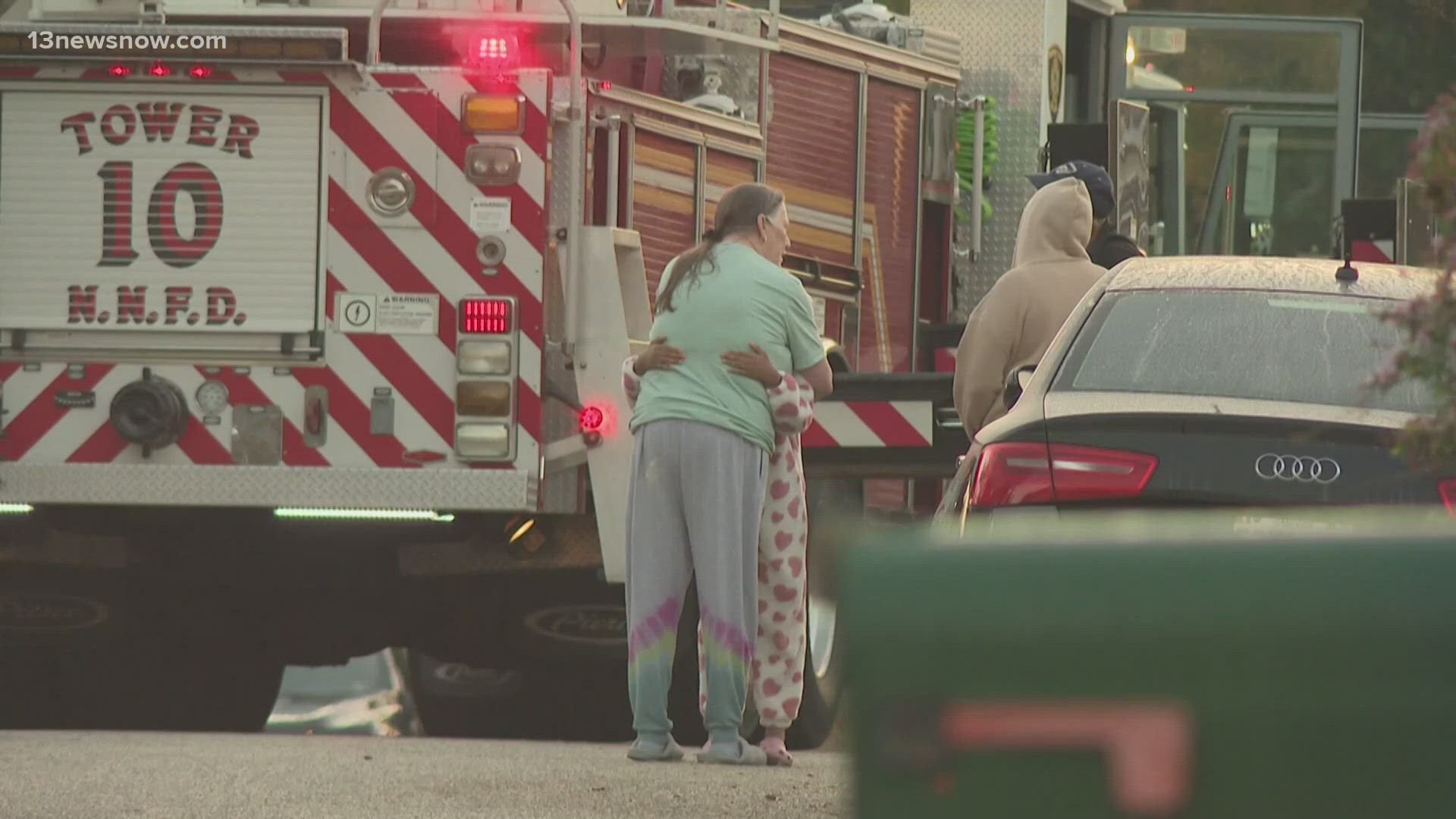 No one is hurt and everyone managed to get outside following an overnight house fire in Newport News.