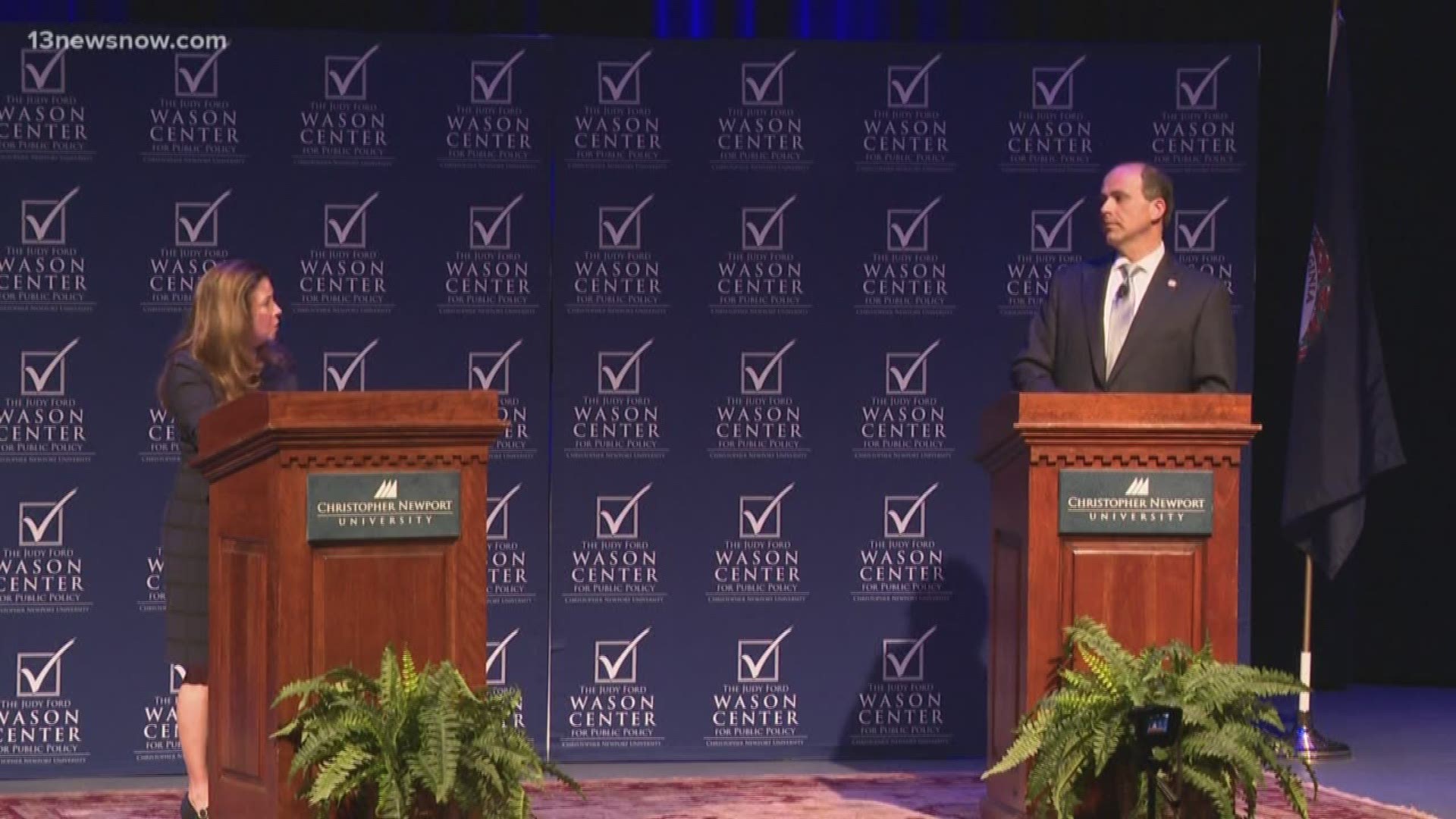 Based on the tumultuous ending of the 2017 election, it's no surprise things got heated during Wednesday night's debate at CNU.