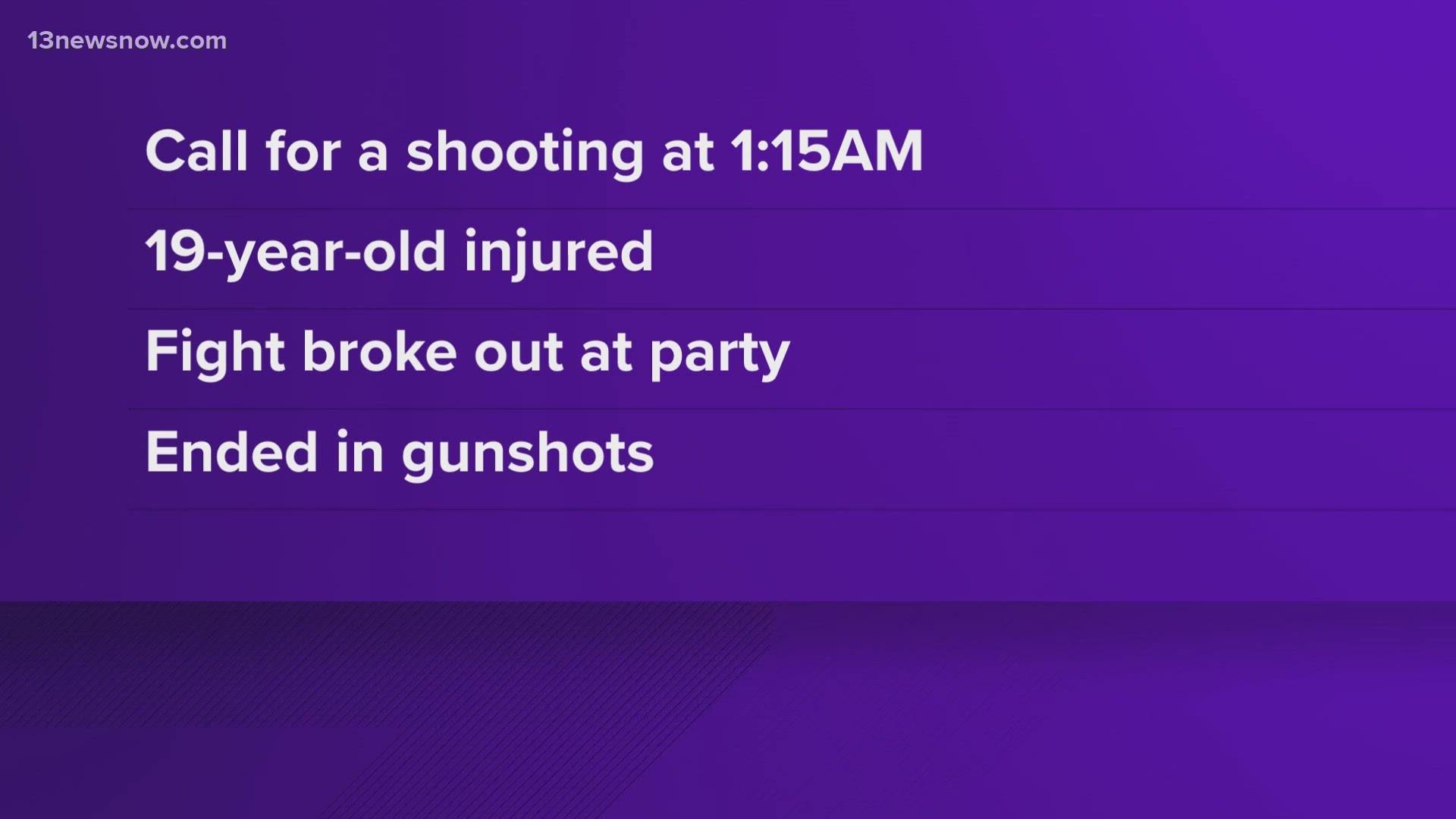 A fight apparently broke out between two groups, which led to people in both groups pulling out guns and shooting at the other group.