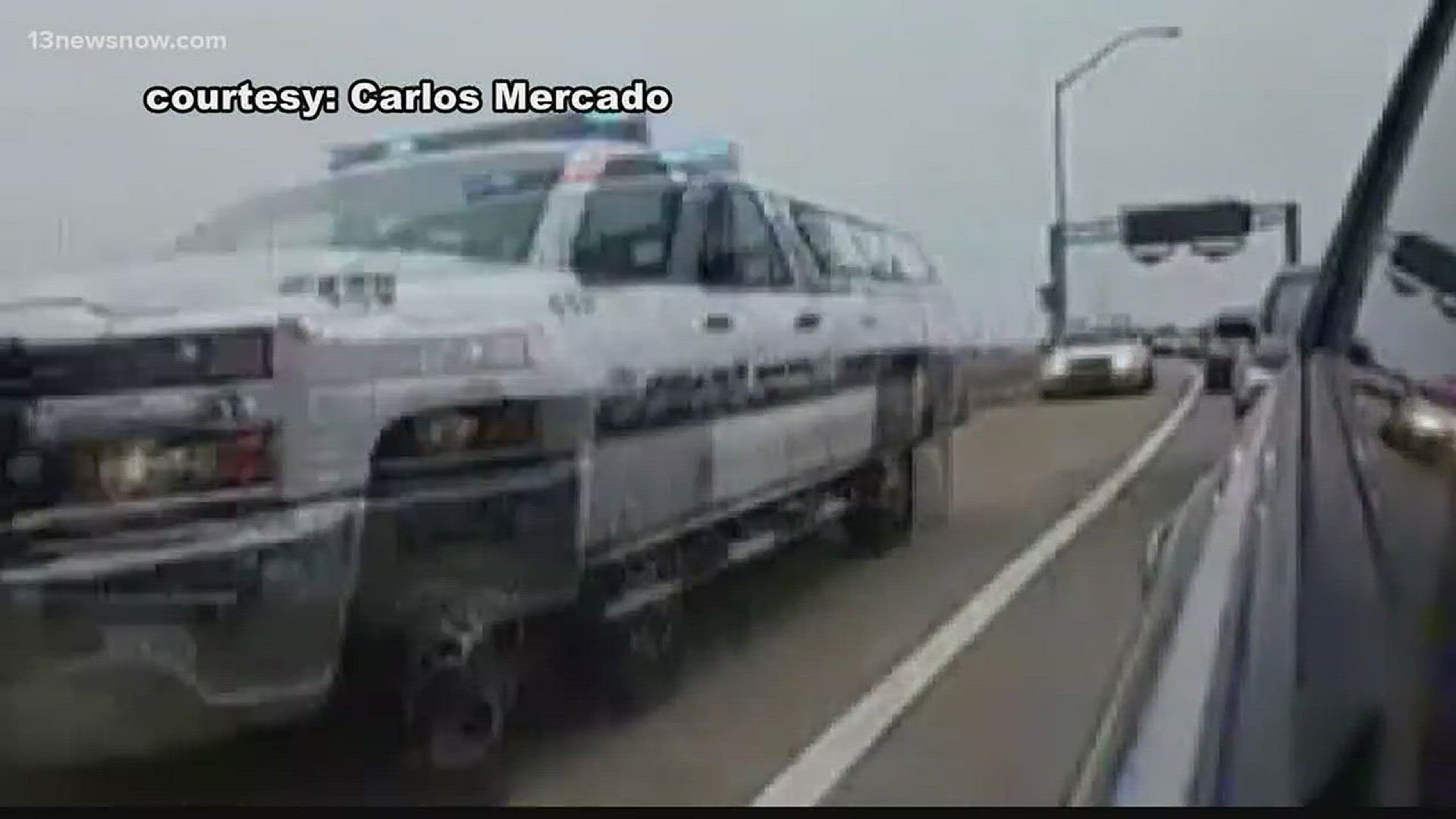 A police chase reaching speeds of more than 100 miles per hour.