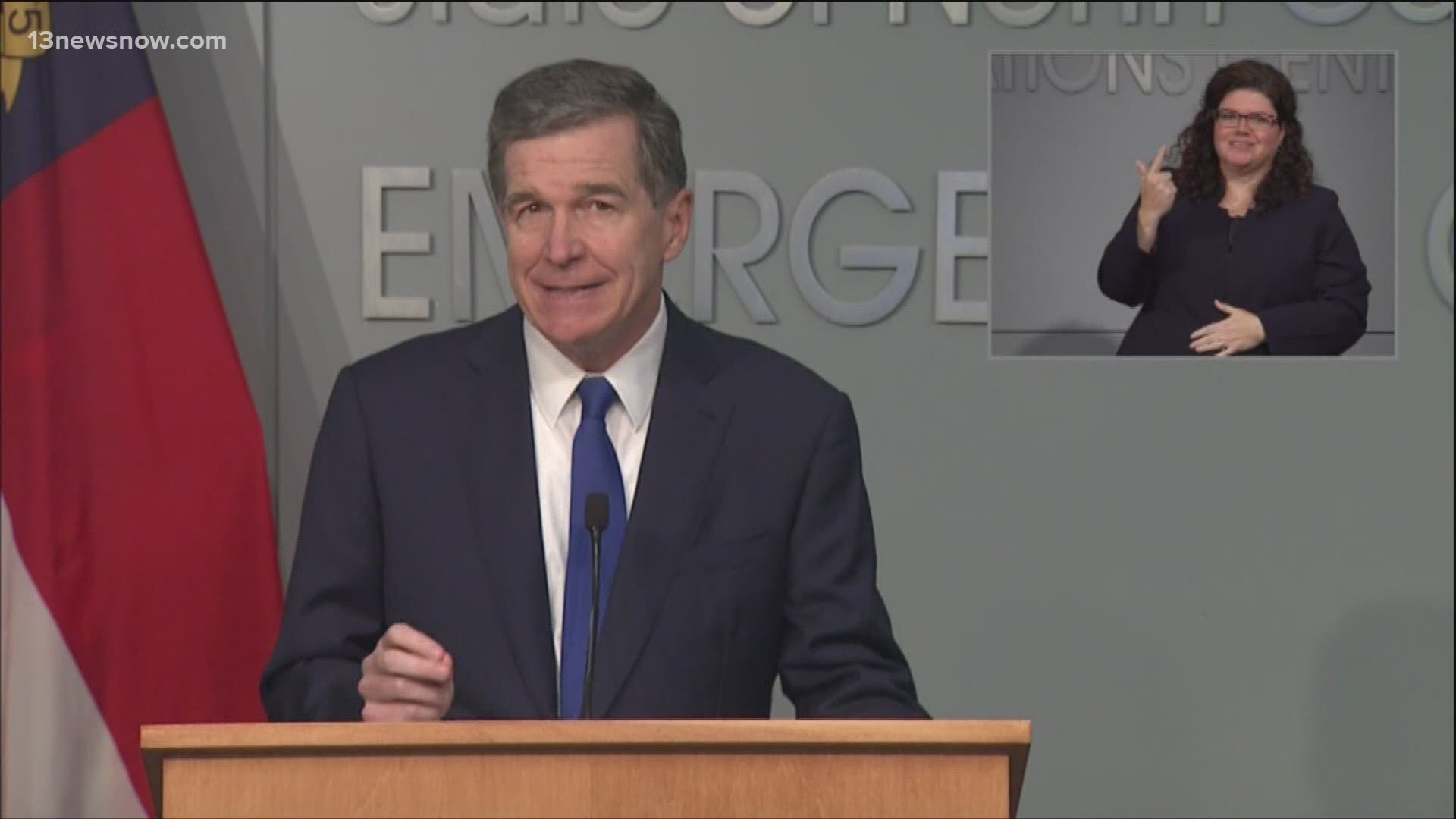 On Governor Roy Cooper's June 24 coronavirus press briefing, he mandated face masks in public, and said Phase 3 would not start before July 17.