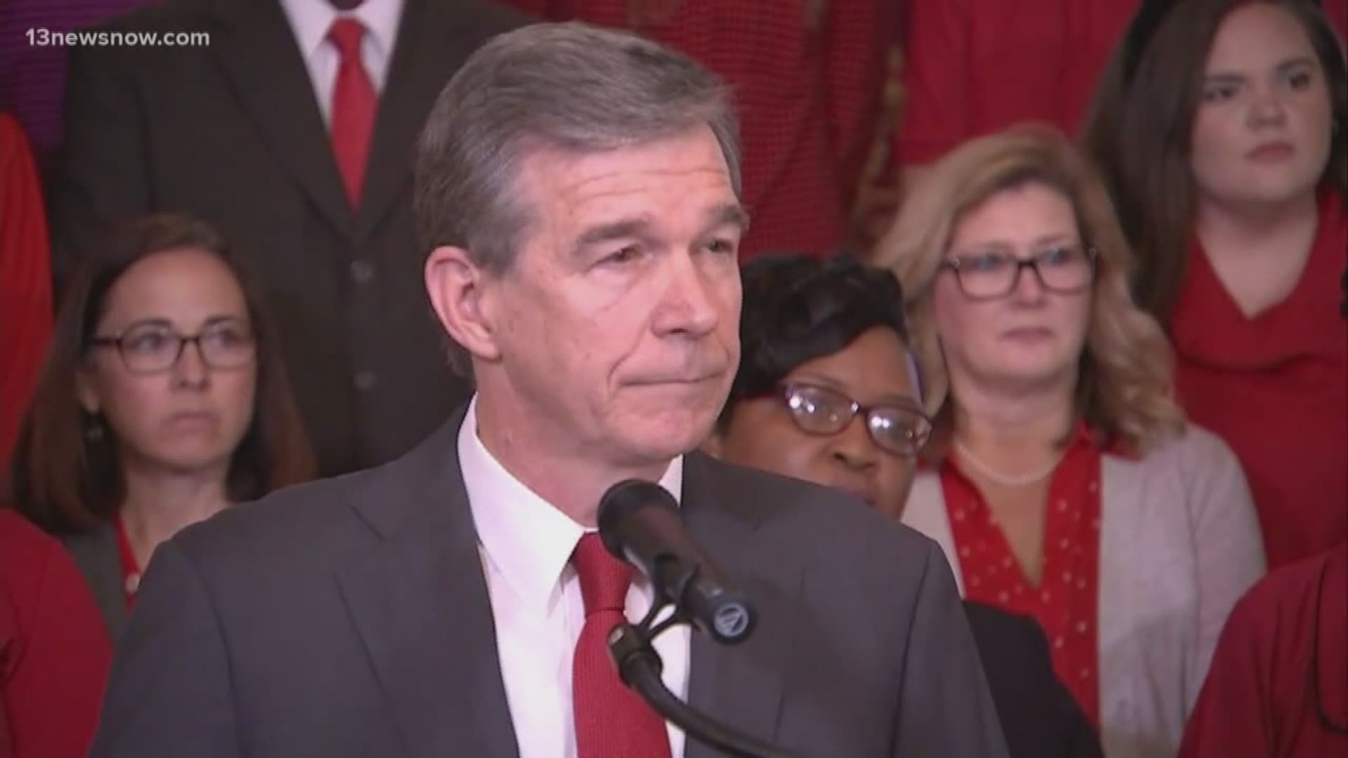 Governor Roy Cooper vetoed the 3.9% teacher pay raise over two years because he said it's not enough. He wants to see an 8.5% pay increase over the next two years.