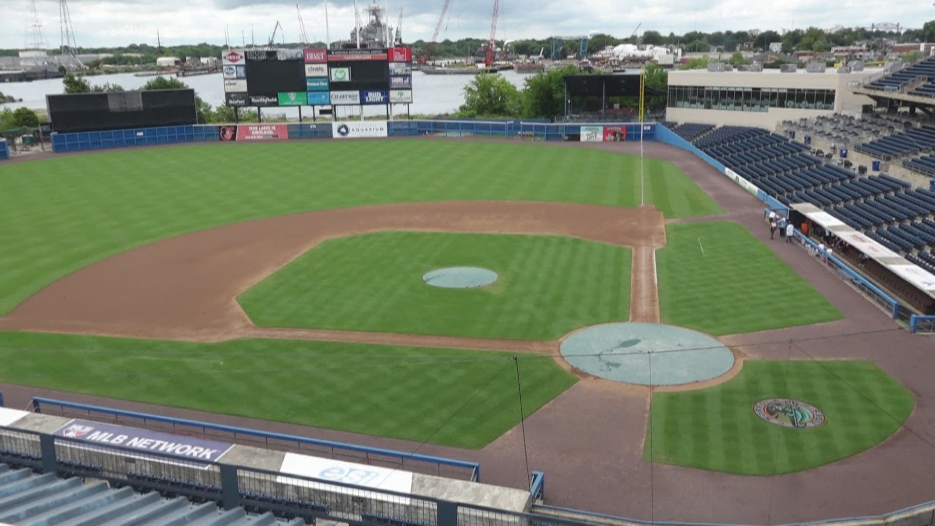 Because Major League Baseball's Triple-A season will be pushed back a month, the Norfolk Tides won't be back in the baseball diamond until May.