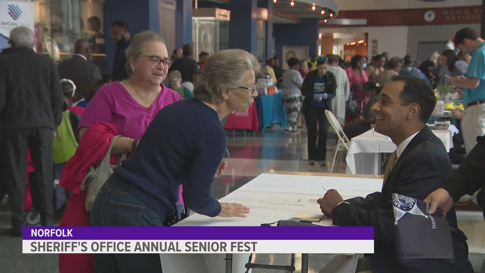 The Norfolk Sheriff's Office's Sheriff Joe Baron Foundation hosted its annual "Senior Fest" on Wednesday.