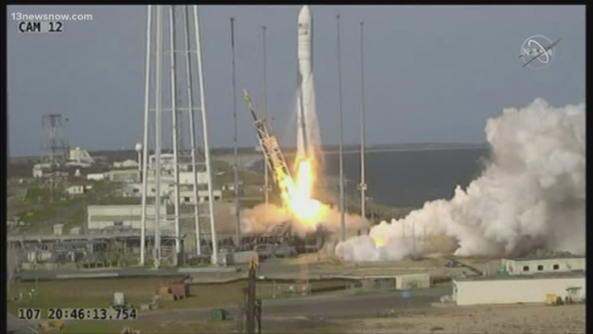 The rocket is headed to the International Space Station on a supply mission.