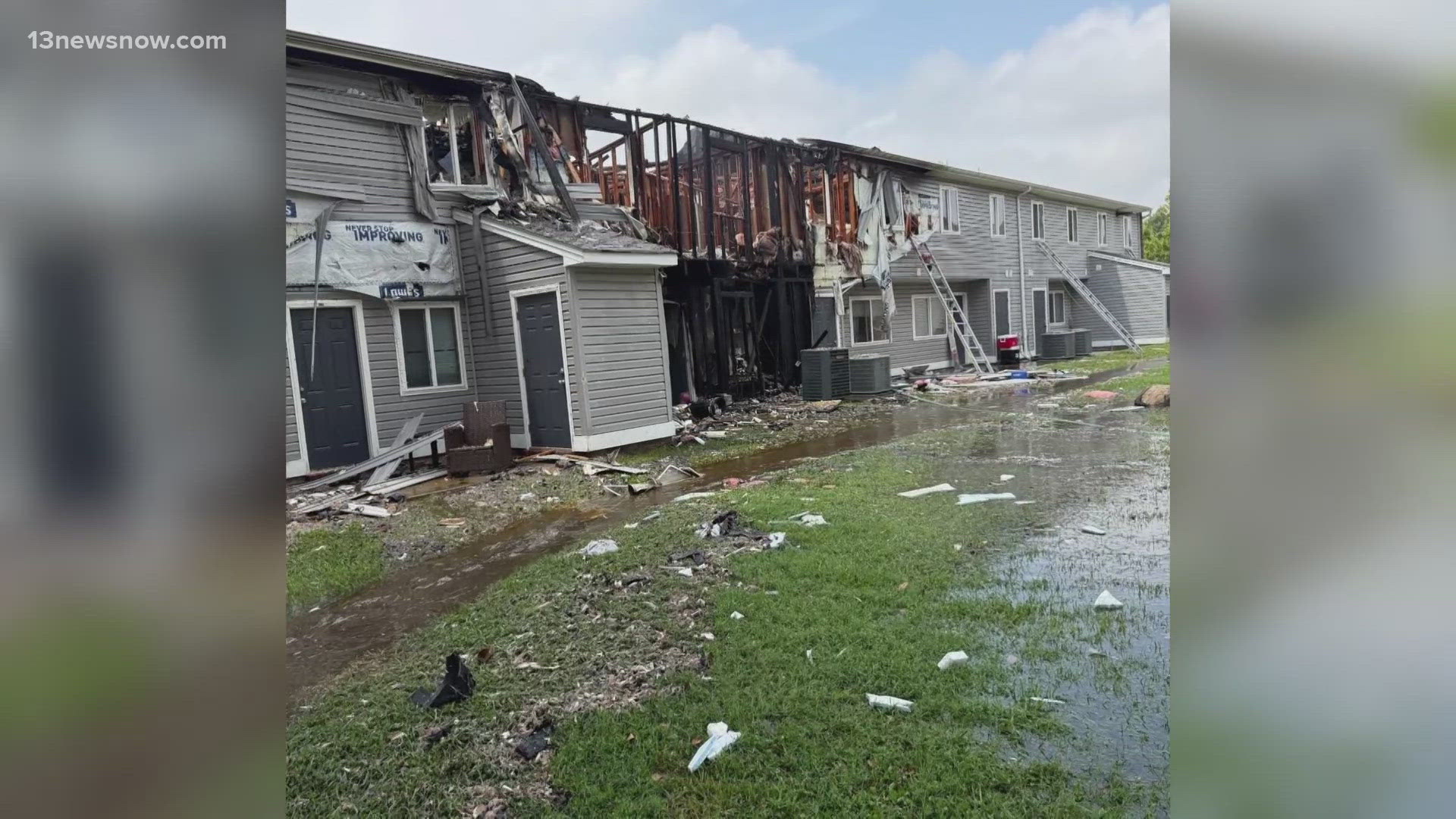 Fire displaces six families in South Norfolk apartments | 13newsnow.com