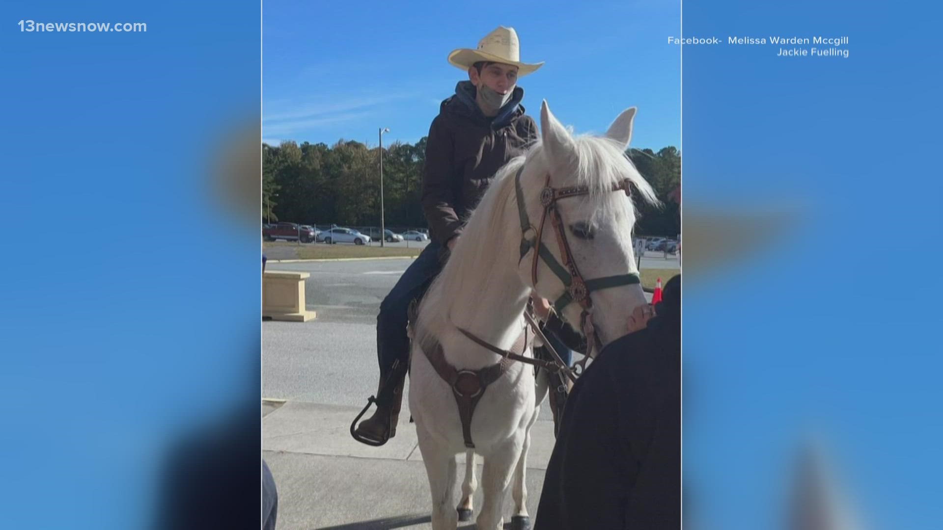Austin McGill thought it would be a memorable senior prank, and it was. He rode a horse into his high school and ended up getting a 10-day suspension.