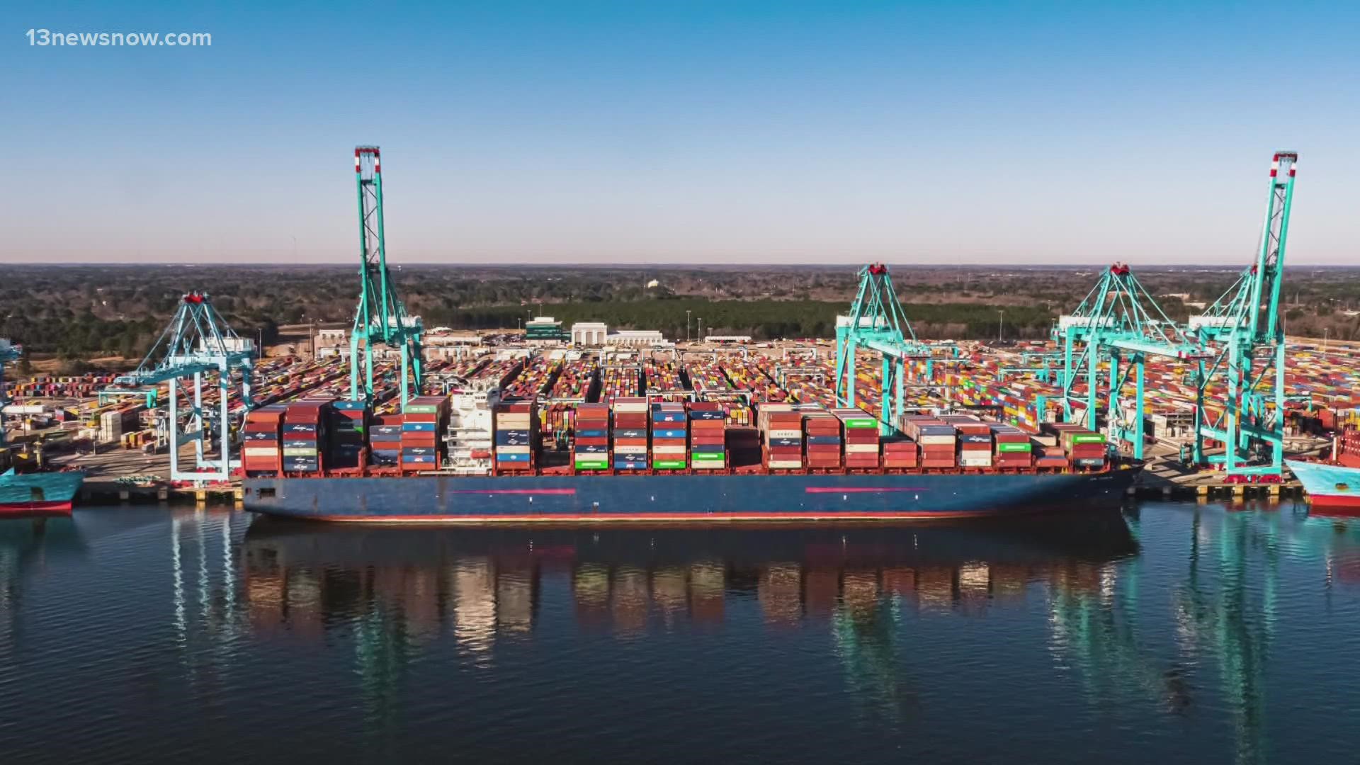 When complete, the inner harbor shipping channel will go from 50 to 55 feet deep.