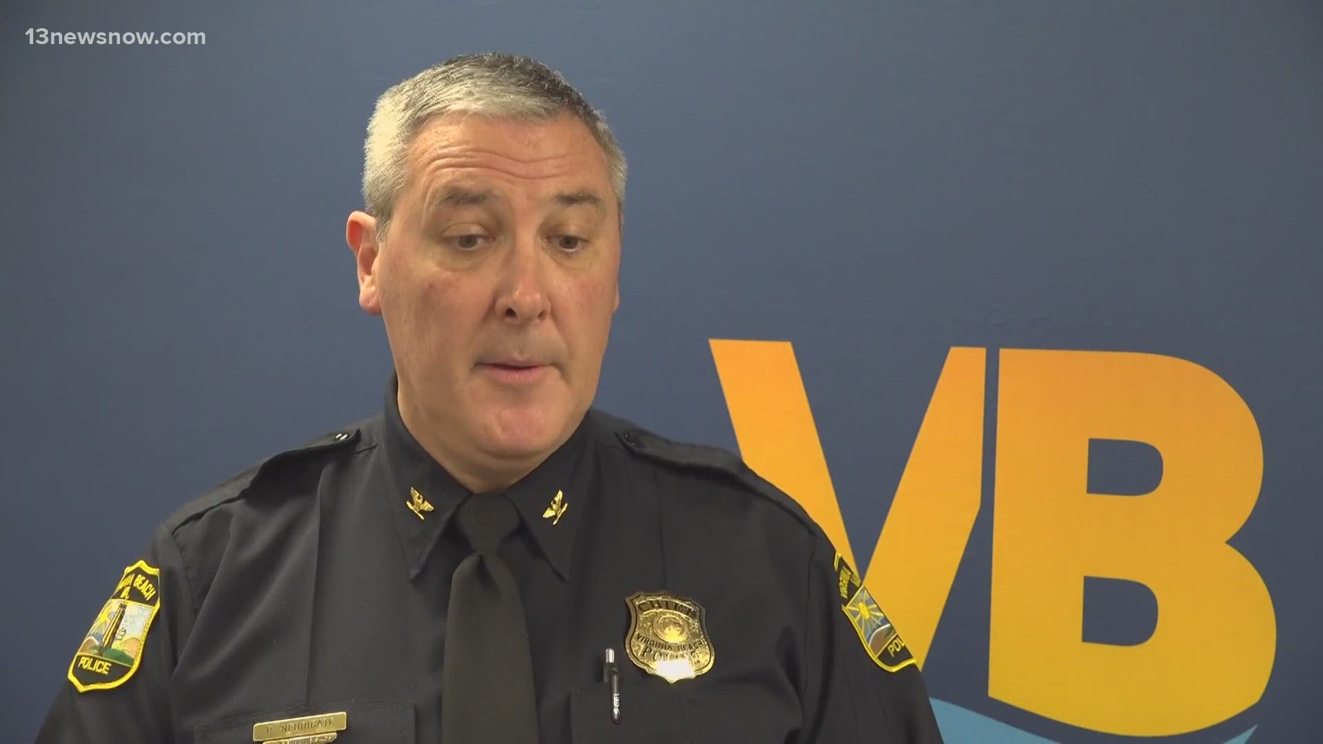 Violent crime is trending down in Virginia Beach, according to the latest numbers from Police Chief Paul Neudigate.