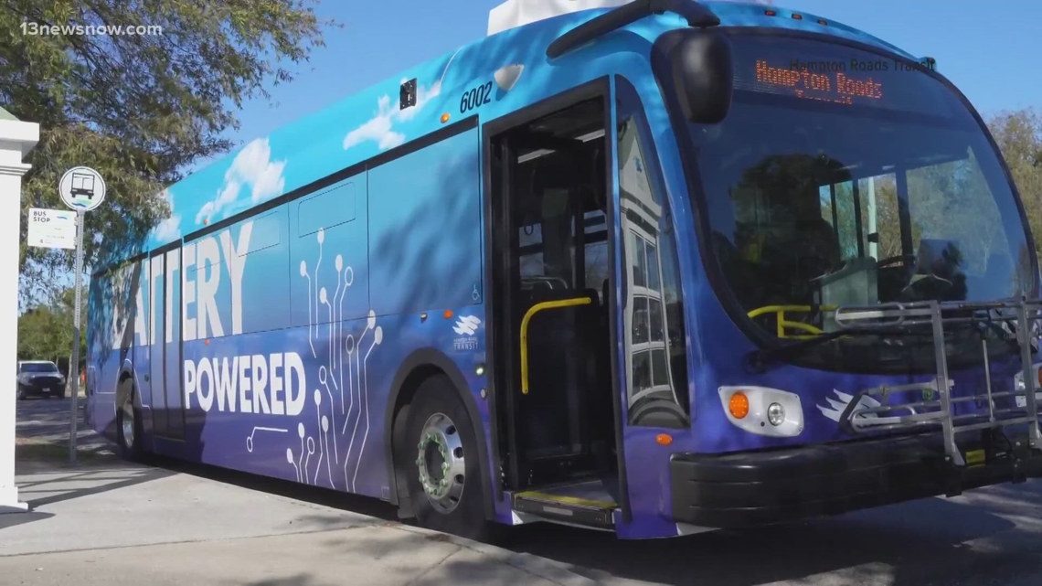 Hampton Roads tests electric buses as transit leaders weigh cleaner air against cost and reliability