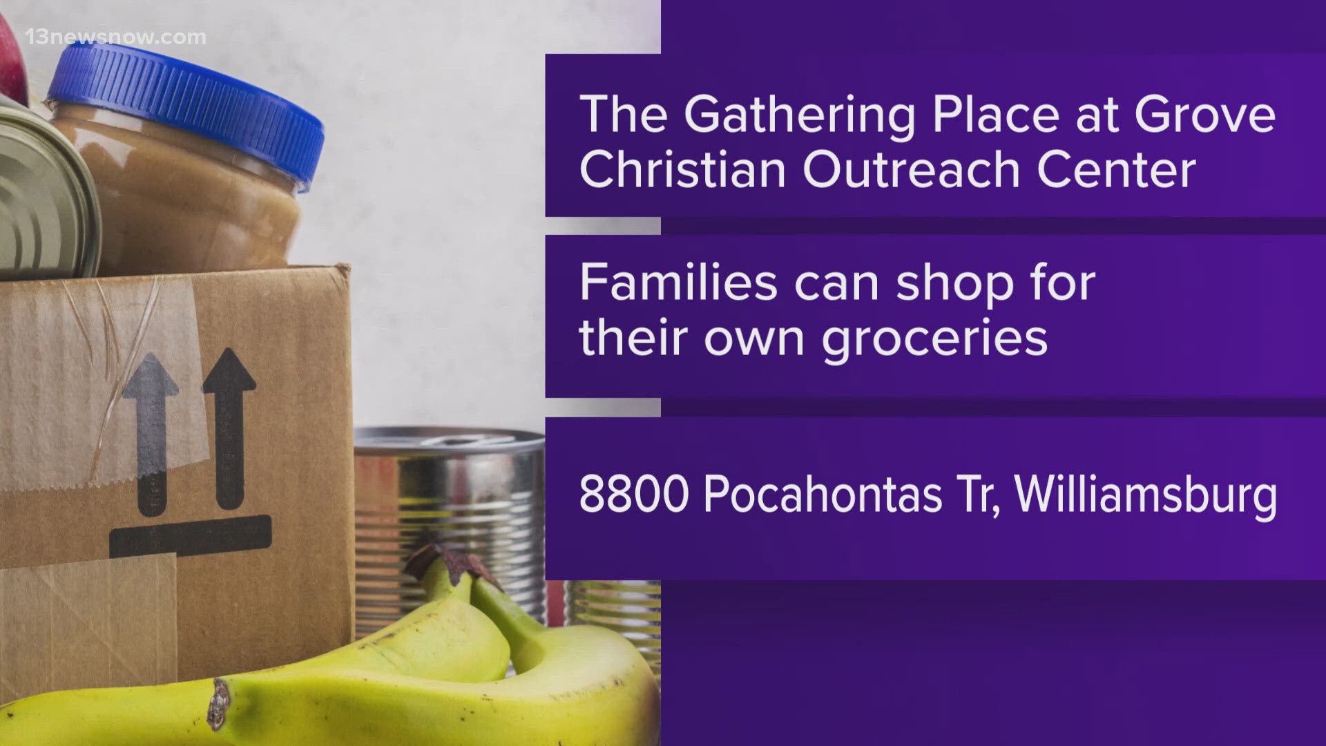 The Gathering Place at the Grove Christian Outreach Center will open tomorrow at 8800 Pocahontas Trail in Williamsburg.