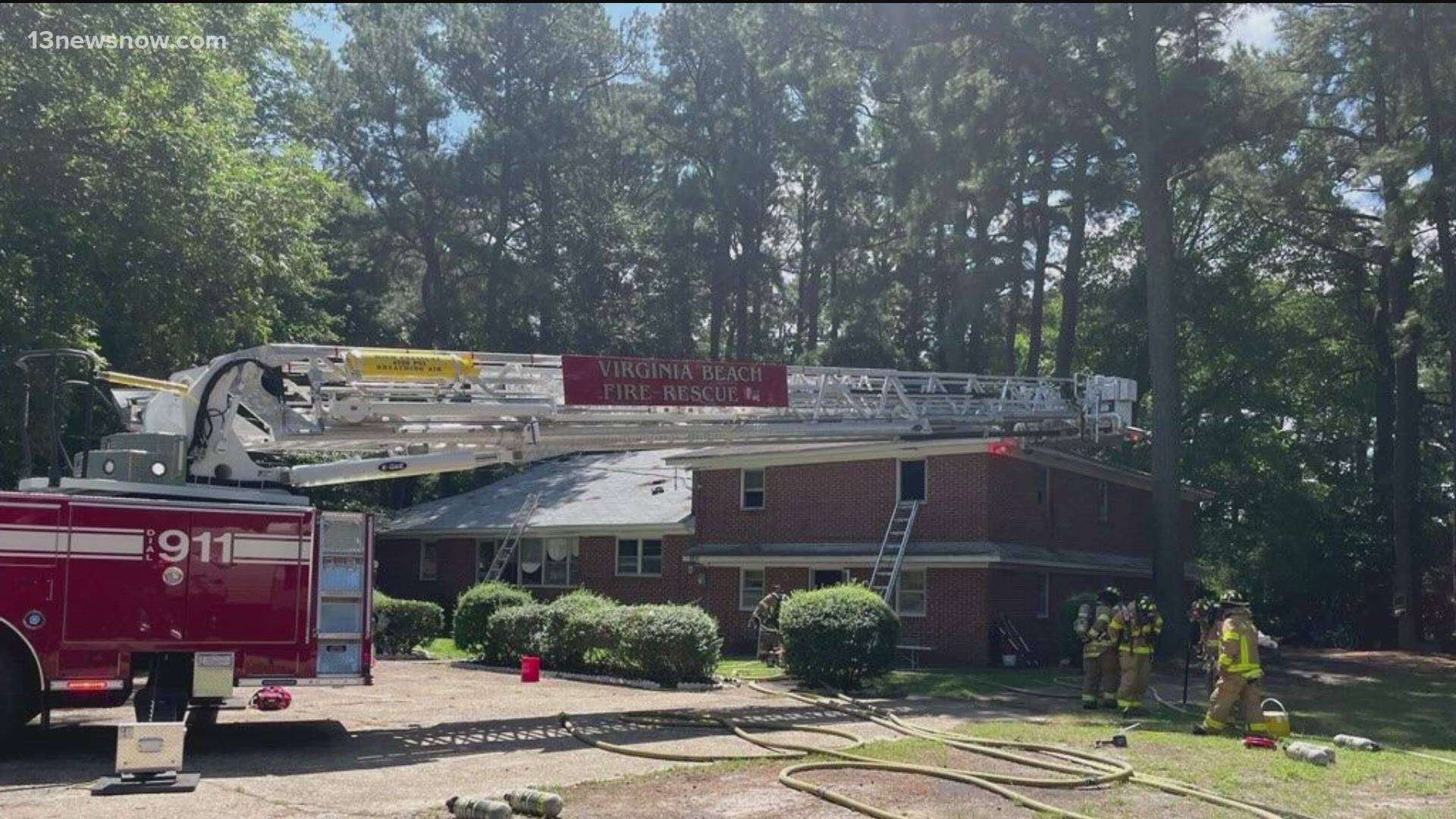 4 children and 5 adults displaced after house fire in Virginia Beach