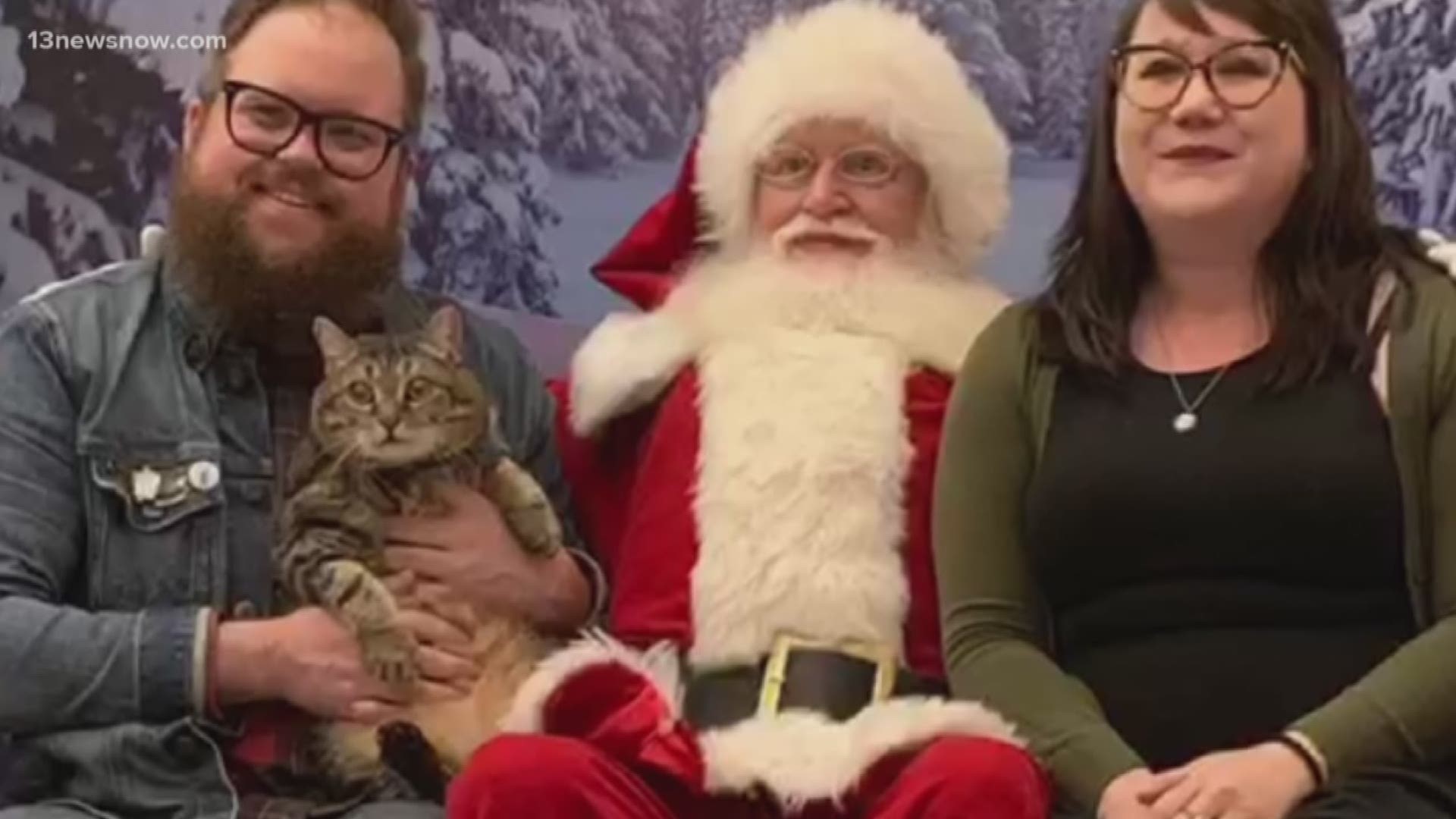 MacArthur Center is giving pet owners a chance to bring the holiday spirit to their four-legged friends. Pets can get their photo taken with Santa!