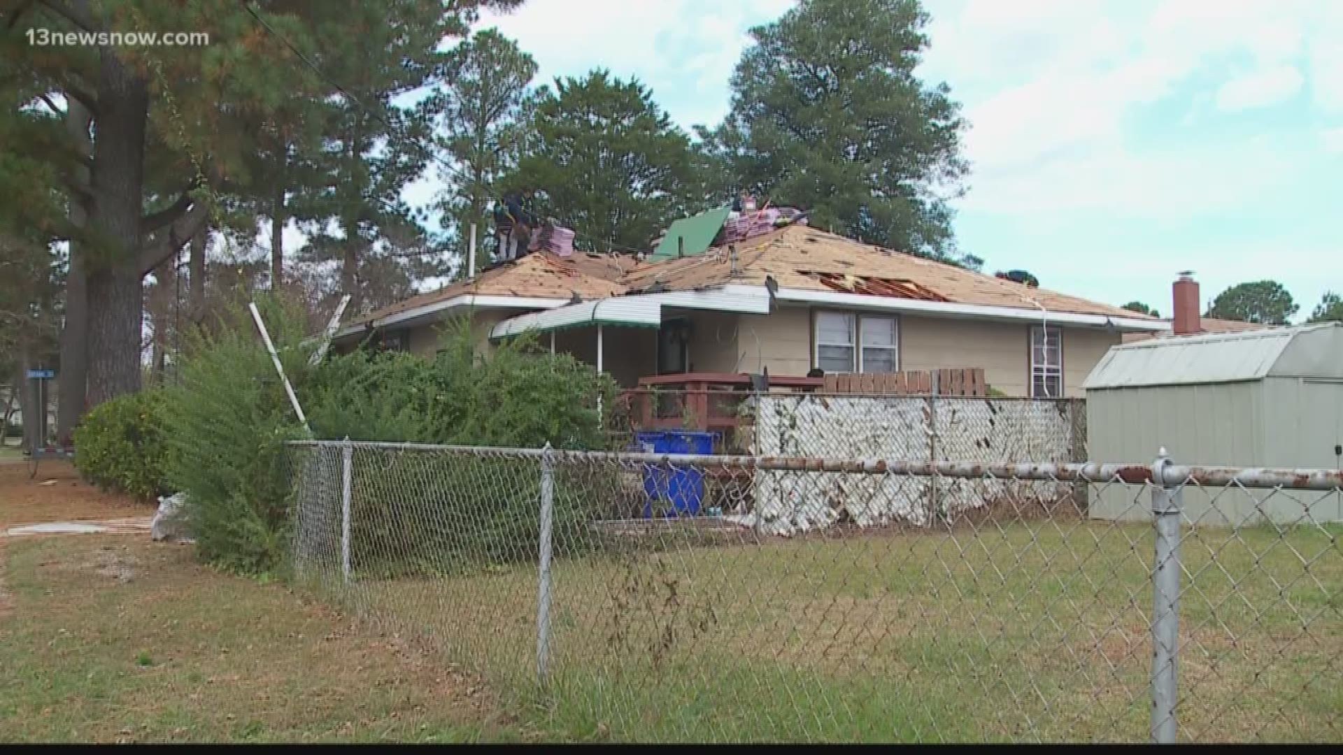 A local Navy veteran has a new roof over his head thanks to a local roofing company.