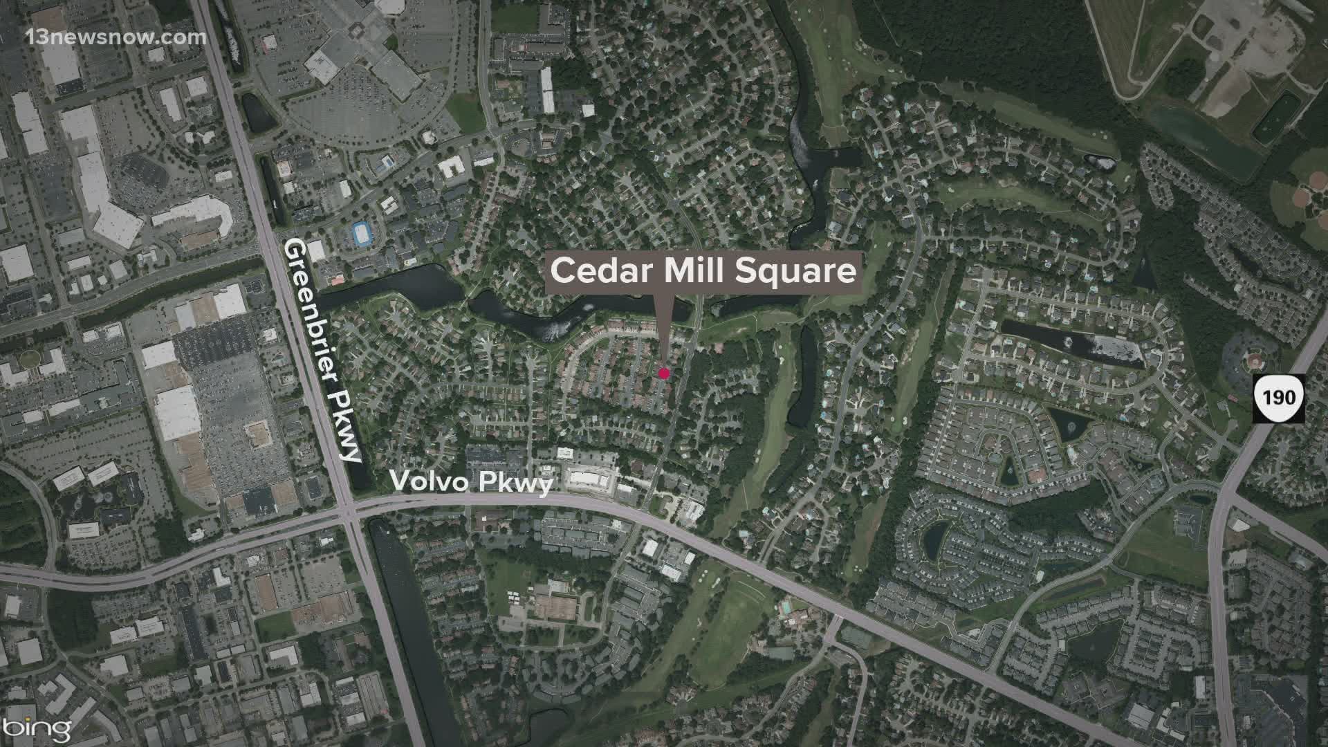 Police said the shooting took place outside on Cedar Mill Square off Eden Way North.