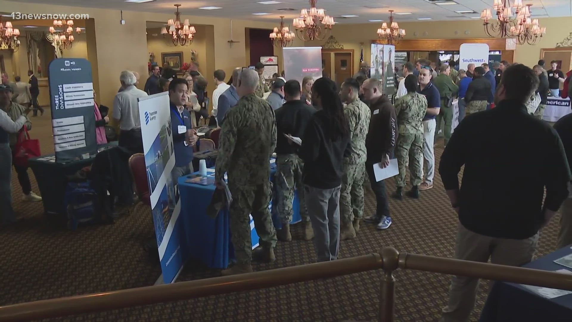 The Hire Vets Now event was designed to help service members and their spouses transition back into civilian life.