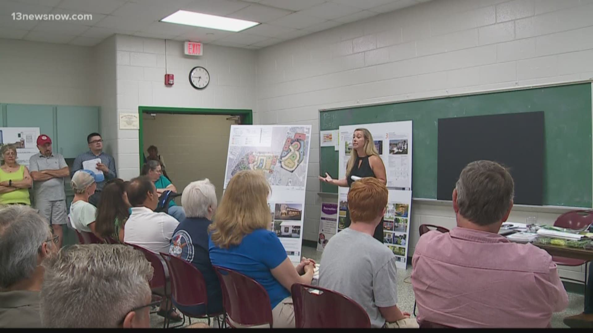 A community in Virginia Beach is concerned that over 100 units will be developed in their neighborhood.
