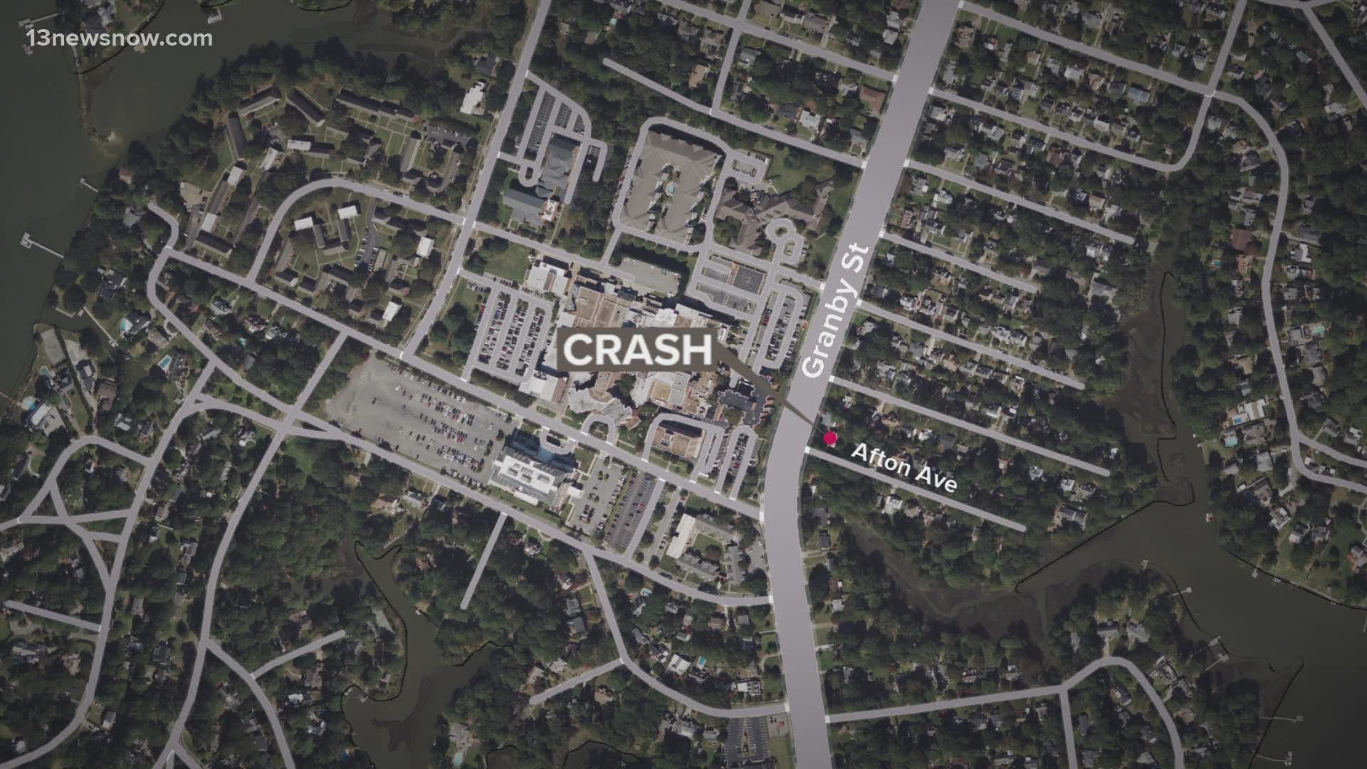 The crash happened around 11 a.m. on Jan. 3 near the intersection of Granby Street and Afton Avenue. Jay Meeker, of Norfolk, died from his injuries.