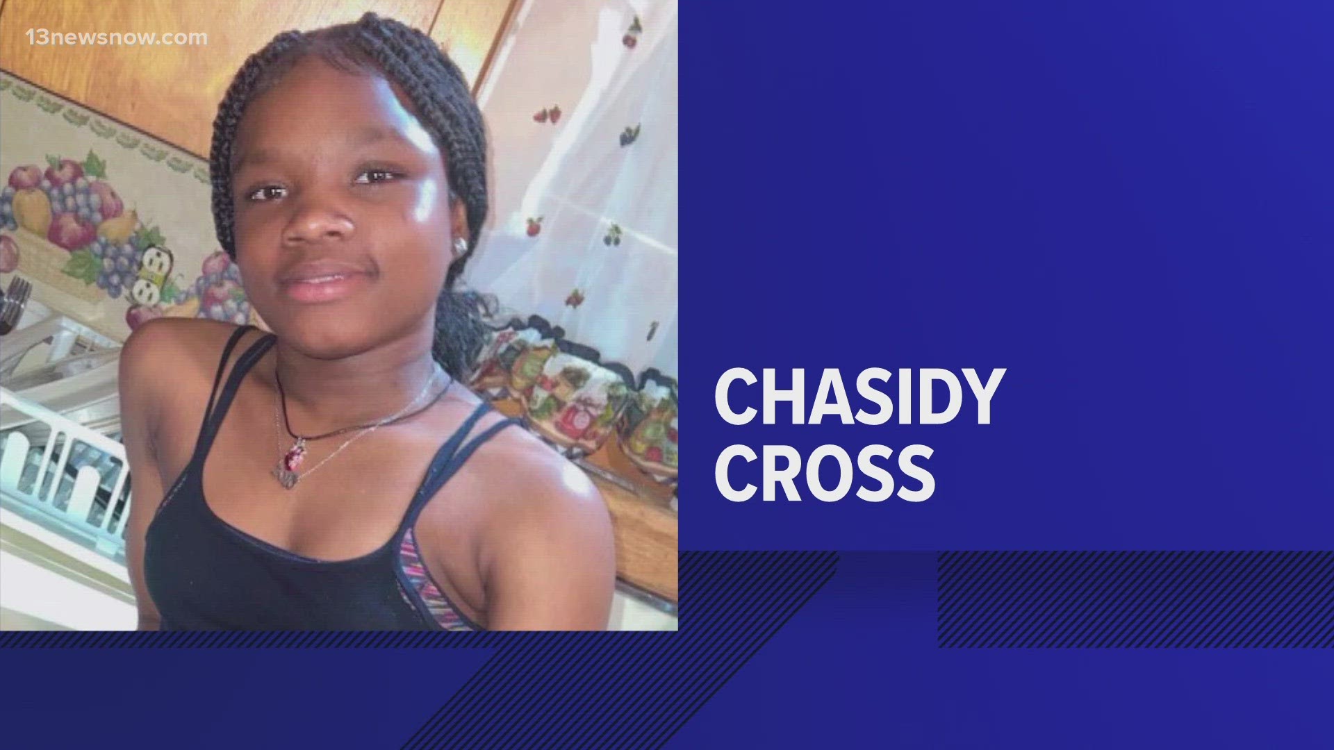 Chasidy Cross went missing Tuesday near the 200 block of Dale Drive.