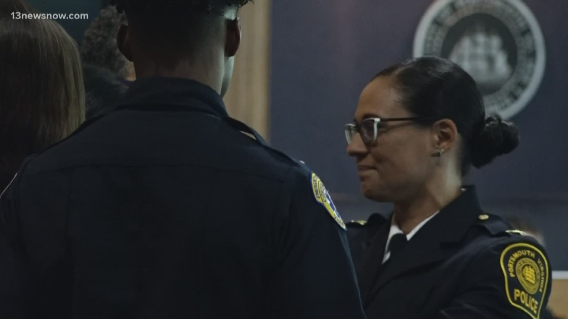 Angele Greene was officially sworn in as the city's new chief of police.