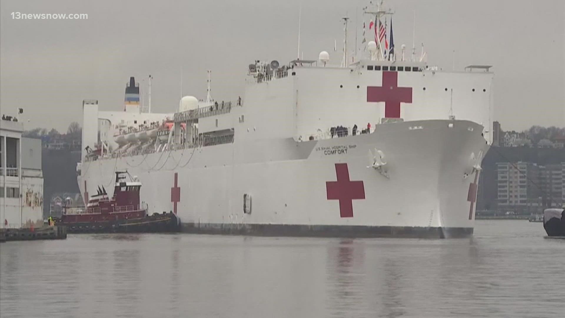 Norfolk-based USNS Comfort was deployed to help treat patients in the early days of the pandemic. Mississippi health officials hope it can be deployed again.