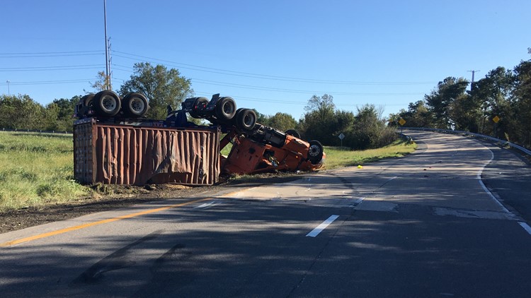 Overturned Tractor Trailer Shuts Down Exit Ramp Off I-64 In Norfolk ...