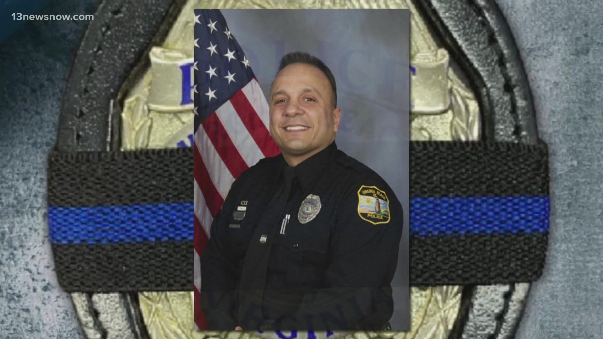 Nieves served with the Virginia Beach Police Department for 26 years. He passed away on Tuesday.