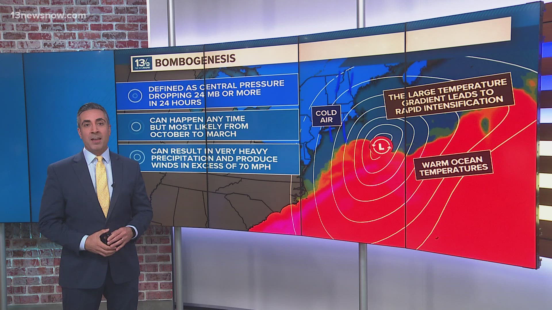 Bombogenesis is a meteorology term you might hear in the coming months. 