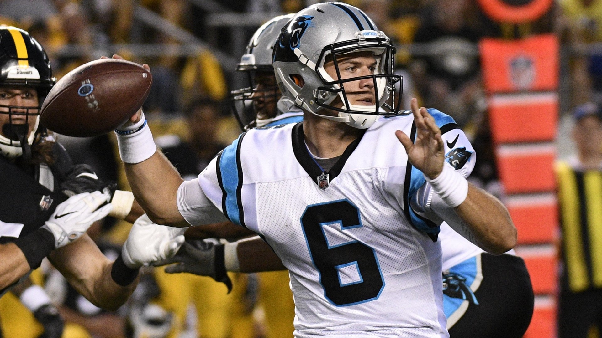 Taylor Heinicke was moved up from the practice squad to Washington and will back up Dwayne Haskins at quarterback.