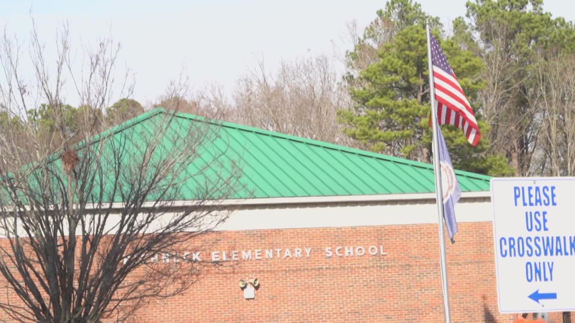 Parents returned to Richneck Elementary School to pick up their children's belongings they left behind amid the shooting scare and school lockdown.