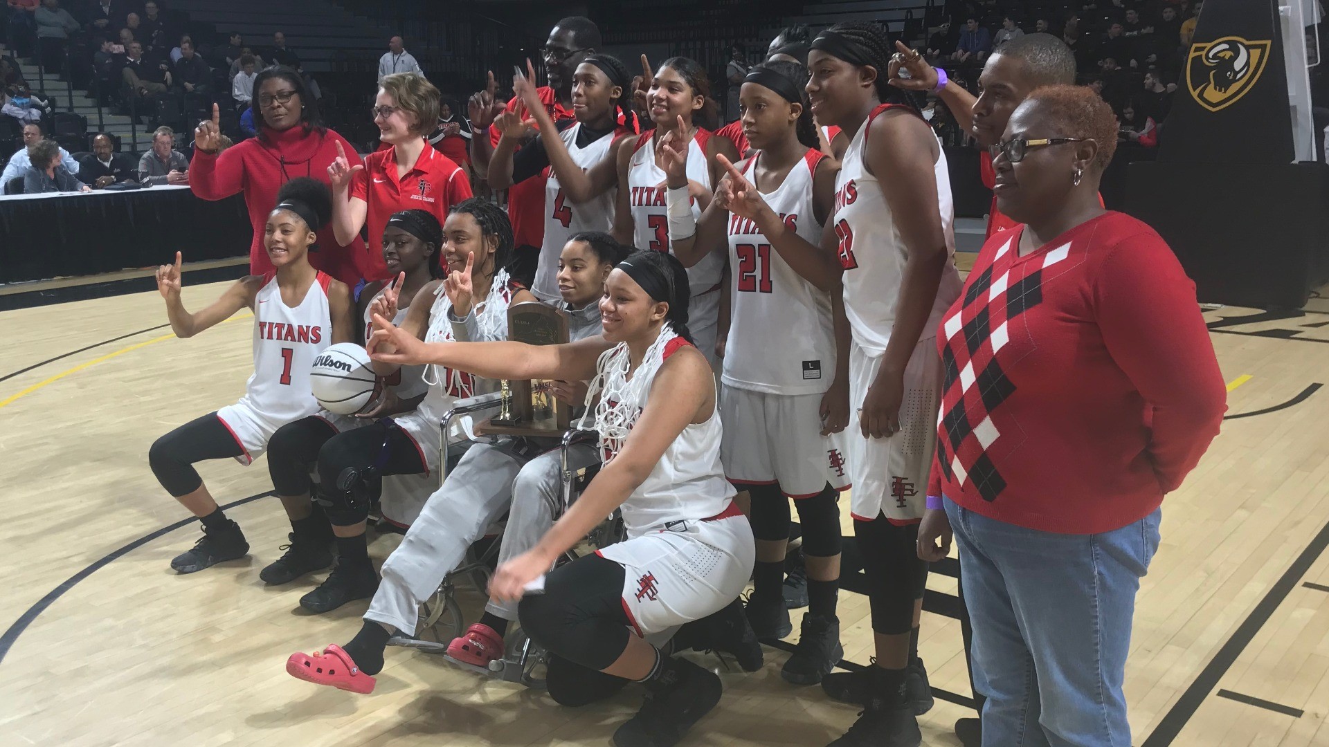The Titans won their 4th girls basketball state championship by beating Pulaski Co. in the final.