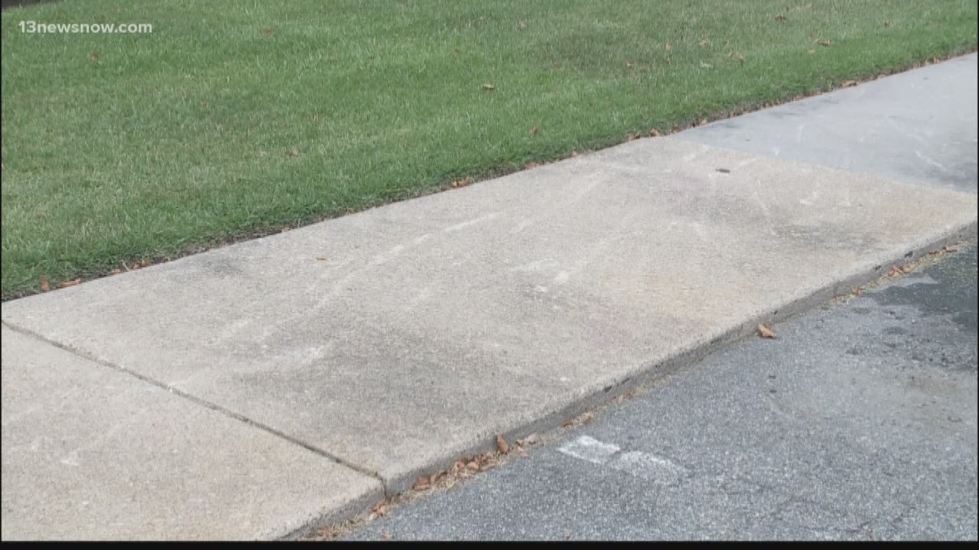 Neighbors got a notice banning sidewalk chalk drawings