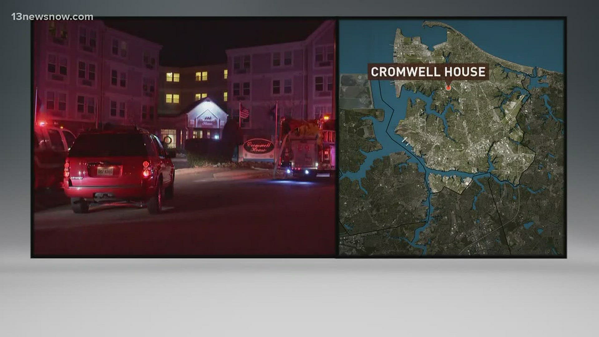 Firefighters said they were called to the Cromwell House after a small fire started on the second floor.