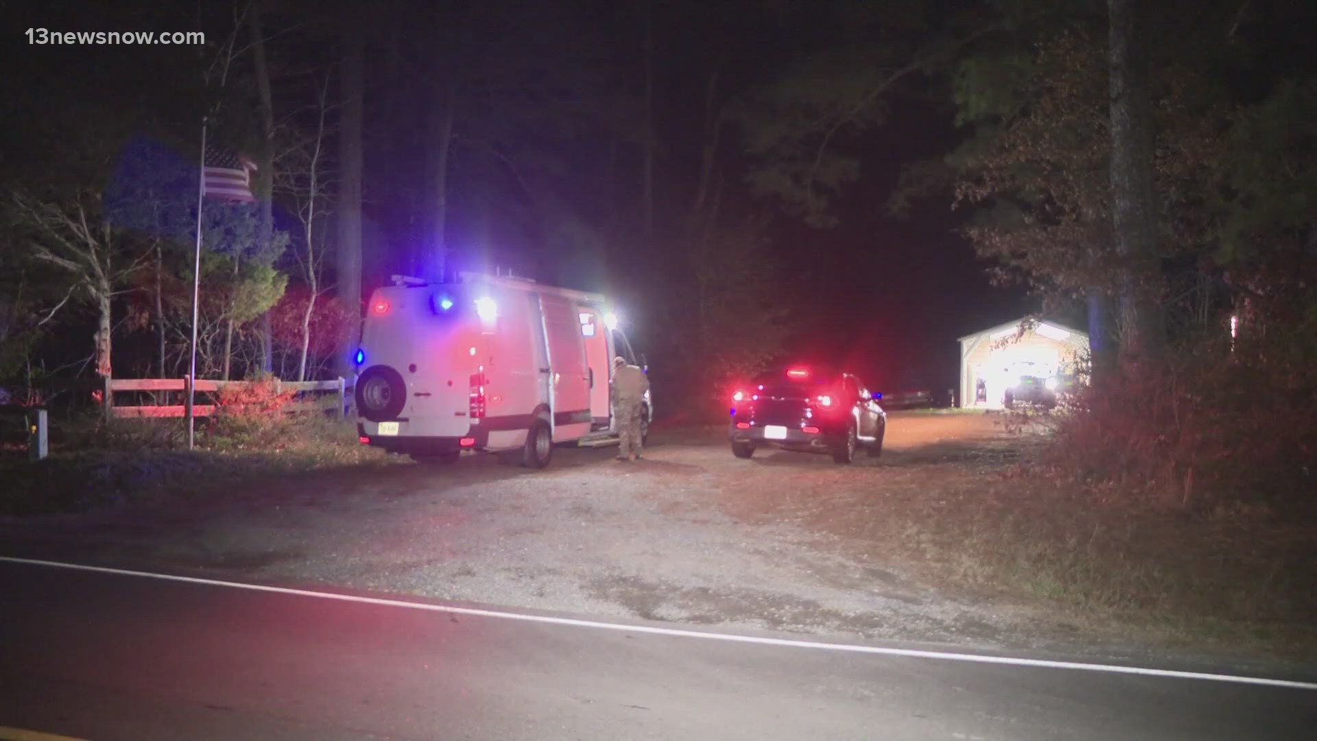 The FBI said one person is in custody after a law enforcement operation on Foursquare Road in Isle of Wight County.