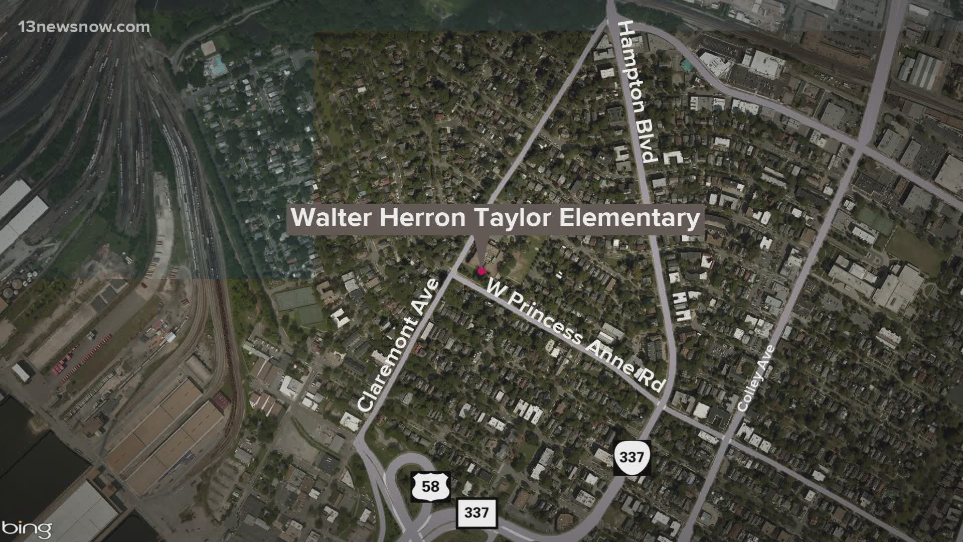 A 63-year-old man was taken into custody after he allegedly threatened to bomb the polling station at Taylor Elementary School in Norfolk on Tuesday.