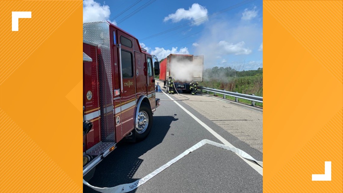 Tractor Trailer Full Of Computer Parts Catches Fire In Suffolk ...