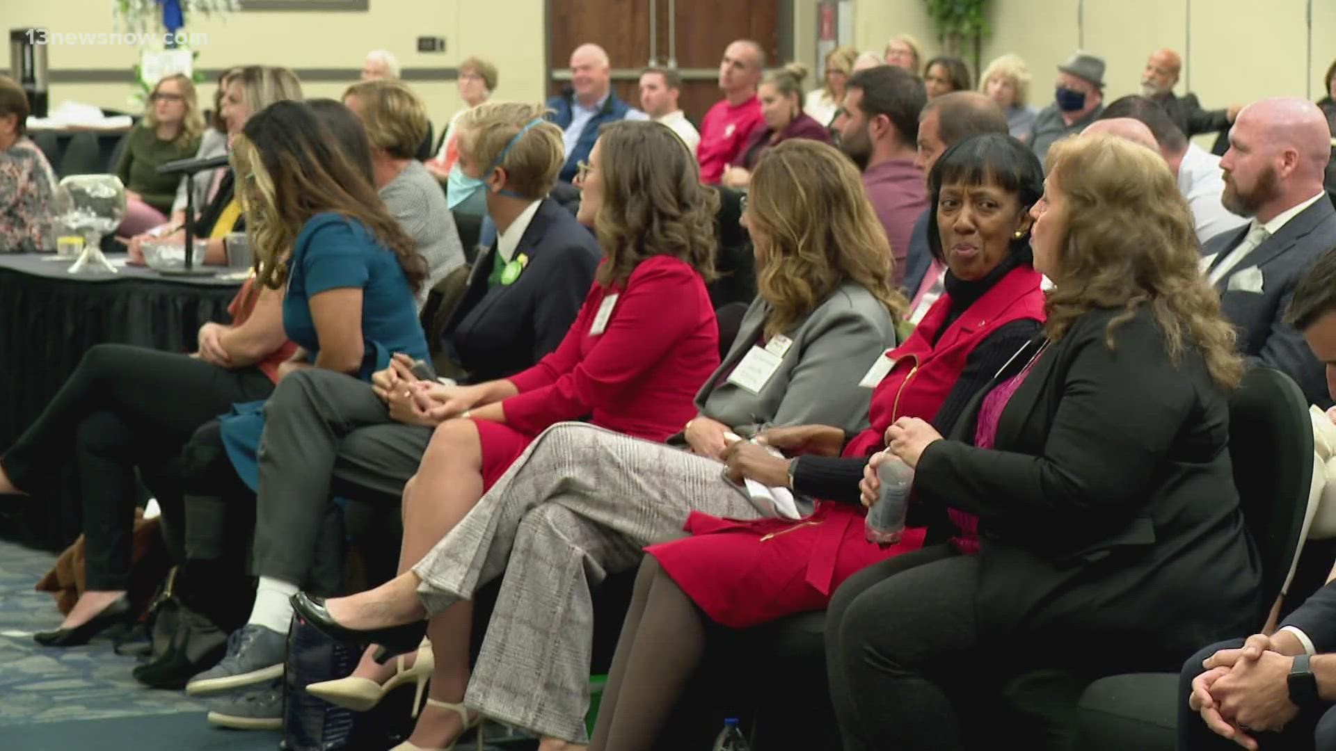 The candidates spoke at a forum and made their voices heard Wednesday evening.