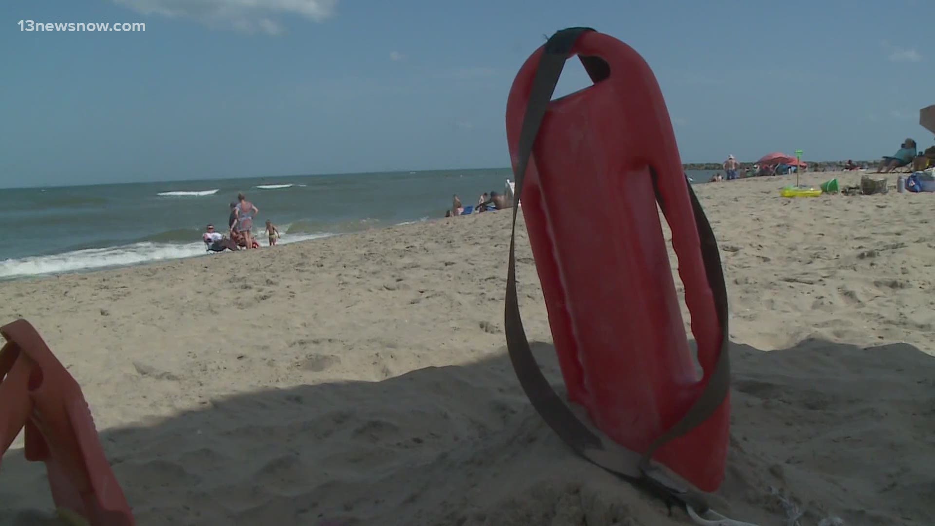 Lifeguards in Virginia Beach expected heavy rip currents well ahead of the arrival of Tropical Storm Isaias in Hampton Roads.