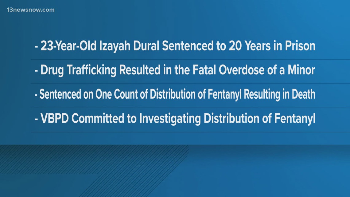 Chesapeake man gets 20-year prison sentence for fentanyl distribution ...
