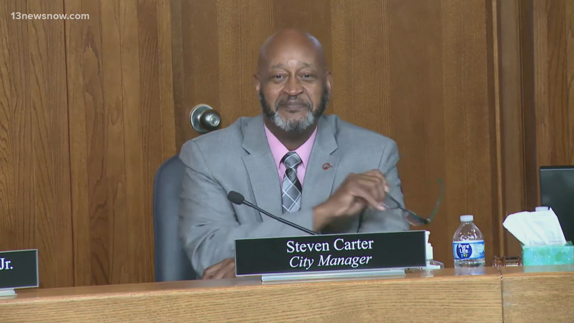 Tonight, marked the first Portsmouth city council meeting for the new city manager, Steven Carter.
