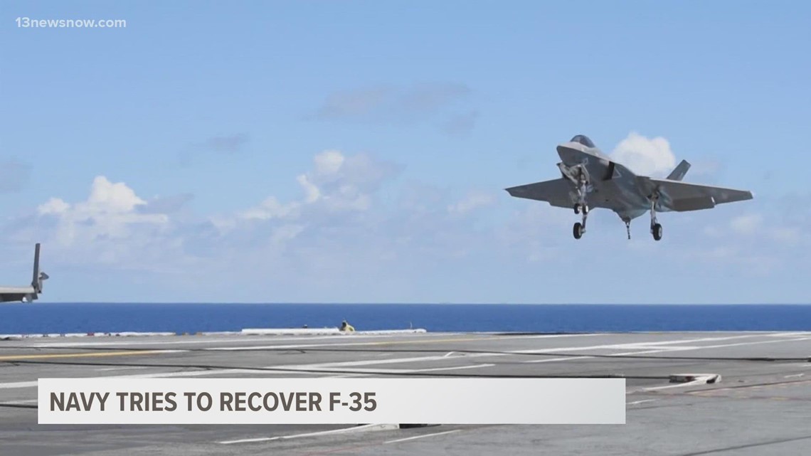 Navy tries to recover F-35 that crashed in South China Sea